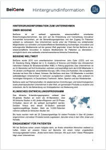 FACT SHEET: BEIGENE