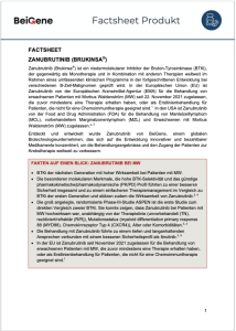 FACT SHEET: Zanubrutinib