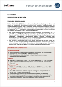 FACT SHEET: MORBUS WALDENSTRÖM